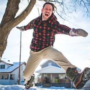 90s Vintage Plaid Hoodie Fleece Quarter Zip Men's Large Pockets Grunge Gorpcore